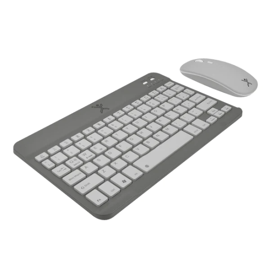 Kit teclado y mouse inalámbrico Perfect Choice PC-201250 Genova, compacto, color negro.