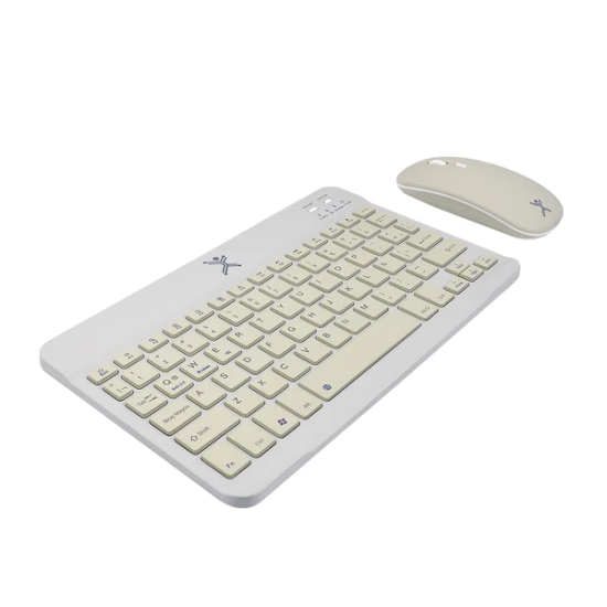 Kit teclado y mouse inalámbrico Perfect Choice PC-201267 Genova, compacto, color gris.