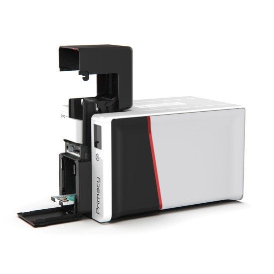 Impresora de Tarjetas Evolis Primacy 2 Transferencia Termica, 300 X 1200 DPI, USB, Ethernet, Negro/ Blanco, PM2-0025-A