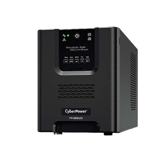 No Break CyberPower PR1500ELCD / 1500VA / 1350W Interactiva / Torre / LCD / 8 Contactos