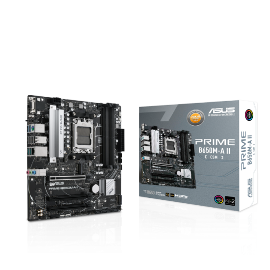 Tarjeta Madre Asus Prime B650M-A II-CSM AMD Ryzen 7000/ AM5/ 128GB 4DRR5/ Micro ATX/ PCI Express