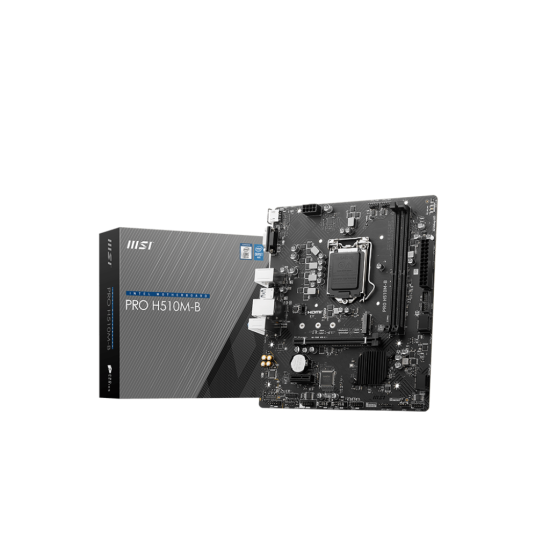 Tarjeta Madre MSI PRO H510M-B DDR4/ Socket LGA 1200/ HDMI/ 64GB/ PCI 3.0/ USB 2.0/ Micro ATX