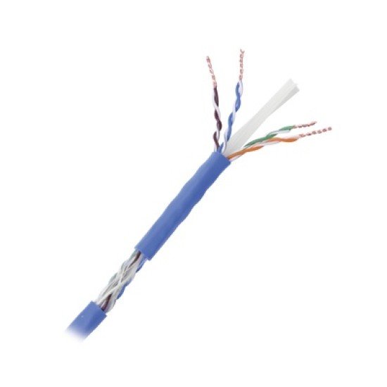 Metro De Cable De Red UTP Cat6+ Linkedpro / PRO-CAT-6-PLUS / Color Azul / Calibre 23 / Alto Rendimiento