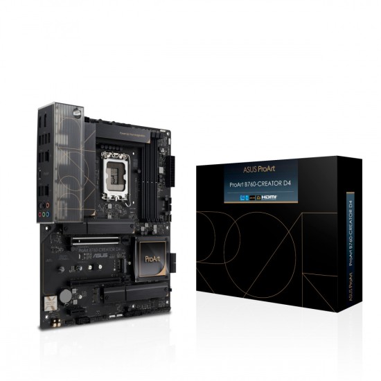 Tarjeta Madre Asus PROART B760-CREATOR D4 Socket 1700/ DDR4/ 4XDIMM/ ATX