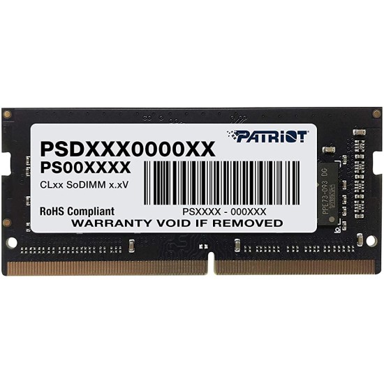 Memoria SODIMM DDR4 8GB 2400MHZ Patriot Signature Green PSD48G240081S CL17