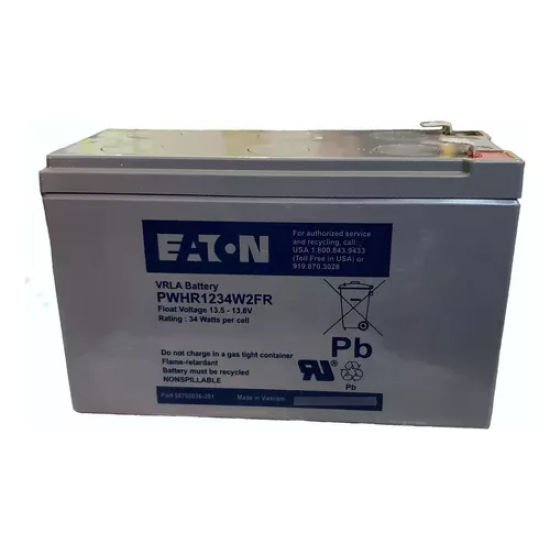 Bateria de Reemplazo Eaton PW HR1234W2FR 12V, 9AH, 34 Watts, Para No Break