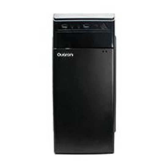 Gabinete Quaroni QCHT-02 Media Torre/ATX/Micro ATX/Mini ITX/USB 2.0/Fuente de Poder 500W/Color Negro Acabado Liso