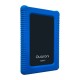 Disco Duro Externo USB 3.0 500GB Quaroni QDD01 Rugged 2.5" Contragolpes y Polvo Negro/ Azul