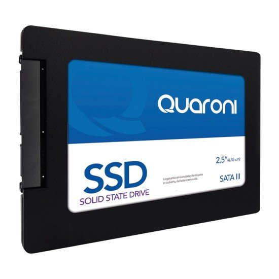 Unidad de Estado Solido 256GB Quaroni QSSD256 SATA3/ 2.5"/ 6GB/S 7MM/ Lectura 510MB/S/Escritura 450MB/S