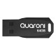 Memoria USB 2.0 64GB Quaroni QU-03 Plastico Negro