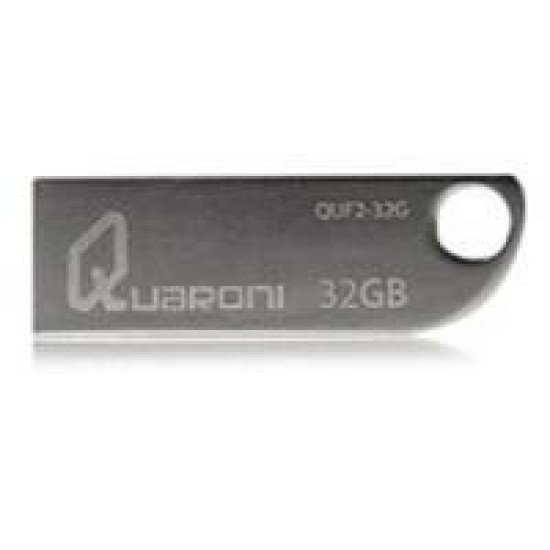 Memoria USB 2.0 32GB Quaroni QUF2-32G Metalico Color Plata