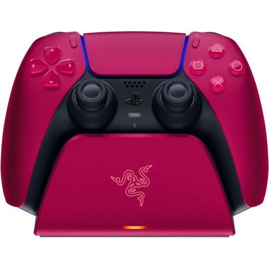 Soporte De Carga Para Control De Playstation 5 / Razer RC21-01900300-R3U1 / USB Tipo C / Color Rojo