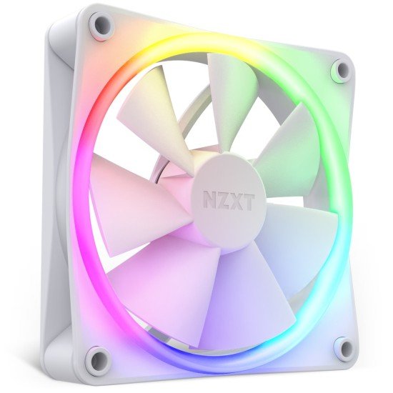 Ventilador NZXT F120 RGB, 120MM, 500 - 1800RPM, Color Blanco, RF-R12SF-W1