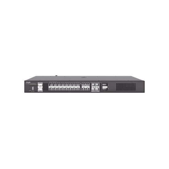 Switch Core Administrable Ruijie Para Fibra Con 24 Puertos SFP+ 10G y Uplinks QSFP+ 40G, RG-CS86-20XS4VS2QXS-D