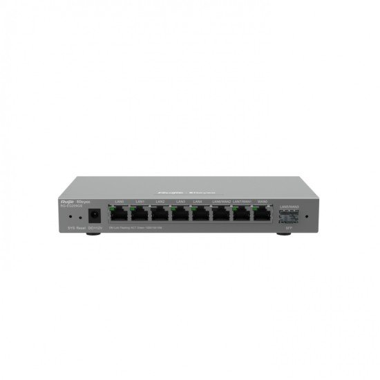 Router Balanceador Cloud Ruijie RG-EG209GS, 8 Puertos Gigabit y 1 Puerto SFP, Soporta 4X WAN Configurables, Hasta 200 Clientes