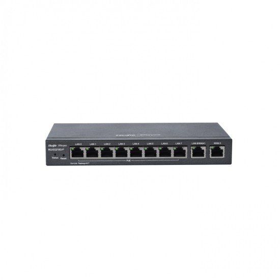 Router Administrable Cloud Ruijie RG-EG210G-P 10 Puertos Gigabit (8 Son POE), Soporta 4X WAN Configurables