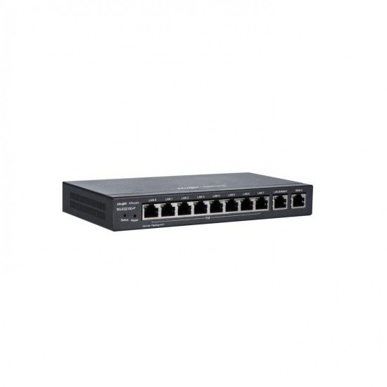 Router Administrable Cloud Ruijie RG-EG210G-P 10 Puertos Gigabit (8 Son POE), Soporta 4X WAN Configurables