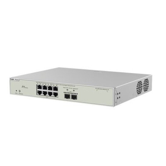 Switch Multi-Gigabit Poe Ruijie, 370W / 802.3BT / Capa 3 / Diseñado P/Access Points / Wifi 6 / RG-NBS5300-8MG2XS-UP