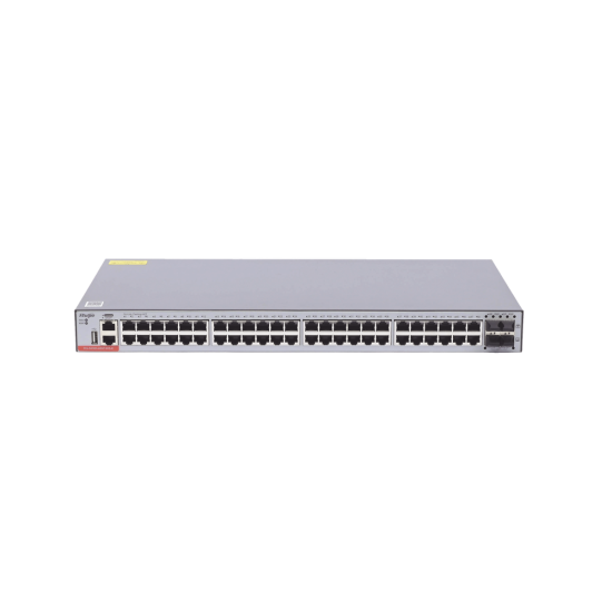 Switch Administrable Ruijie Capa 3, C/48 Puertos Gigabit, 4SFP, P/Fibra 10GB, RG-S5300-48GT4XS-E
