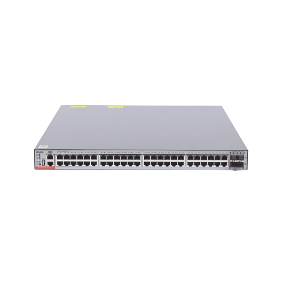 Switch Ruijie Administrable Capa 3 POE, CON 48 Puertos Gigabit 802.3AF/AT + 4 SFP+ Para Fibra 10GB, Hasta 1,480 Watts, RG-S5310-48GT4XS-P-E