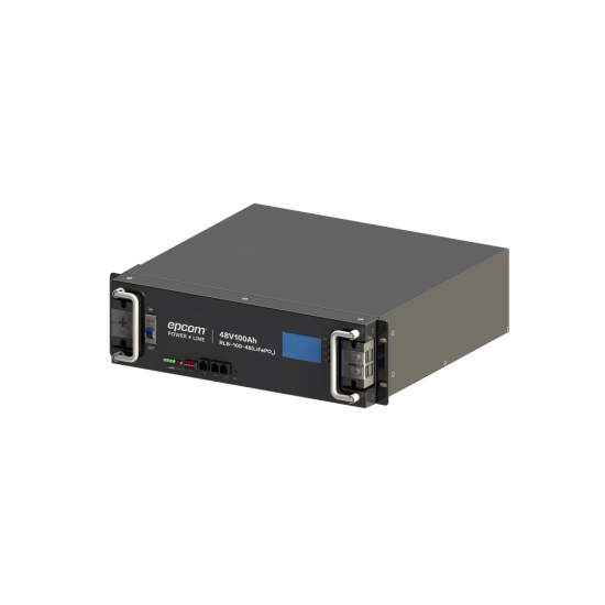 Bateria de Litio Epcom RLB-100-48, de 4.8 KWH, 48 VCC, 100 AH, 3U de Montaje en Rack Con Pantalla de Monitoreo Local LCD