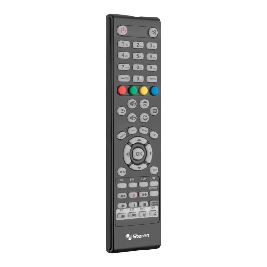 Control Remoto Universal para TV Steren RM-115 4 En 1/ con Autoaprendizaje/ Color Negro
