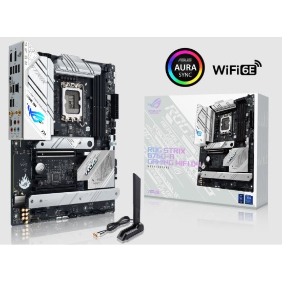 Tarjeta Madre Asus ROG STRIX B760-A GAMING WIFI D4 Socket 1700/ 4XDDR4/ 2XHDMI/ DP/ PCIE-5.0/ Micro ATX
