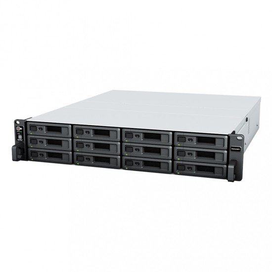 Servidor NAS para rack Synology RS2423RP+ 12 bahías expandible a 24 bahías, 8GB, AMD Ryzen V1780B 3.35GHz, USB 3.2