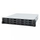 Servidor NAS para rack Synology RS2423RP+ 12 bahías expandible a 24 bahías, 8GB, AMD Ryzen V1780B 3.35GHz, USB 3.2