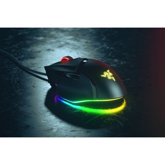 Mouse Gamer Razer Optico Basilisk V3/ Alambrico/ 26.000DPI/ 11 Botones/ RGB/ USB/ Color Negro, RZ01-04000100-R3U1