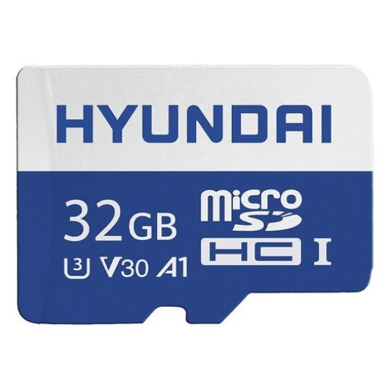 Memoria MicroSDHC 32GB Hyundai Clase 10/UHS-I/90MB/S (U3)/ SDC32GU3