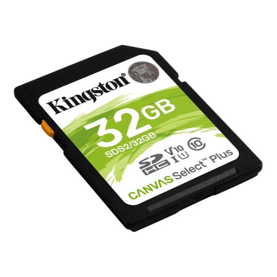 Memoria SDXC 32GB Kingston Canvas Select Plus Clase 10 UHS-I, SDS2/32GB