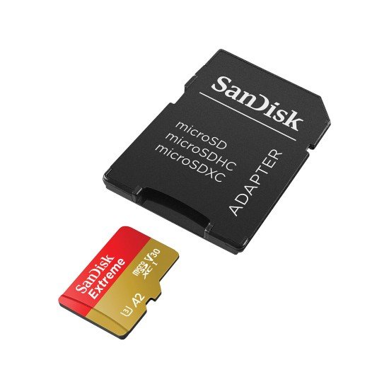 Memoria MicroSDXC 128GB Sandisk Extreme SDSQXAA-128G-GN6MA Con Adaptador/ Rojo
