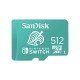 Memoria MicroSDXC 512GB UHS-I Sandisk SDSQXAO-512G-GNCZN Para Nintendo Switch