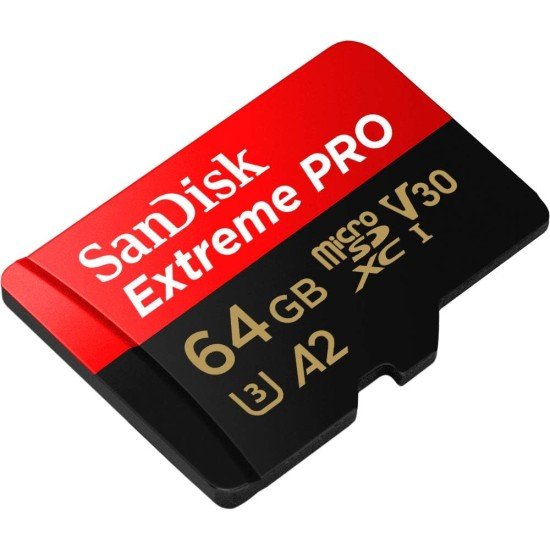 Memoria MicroSDXC 64GB SanDisk Extreme Pro SDSQXCU-064G-GN6MA C/Adaptador / Rojo