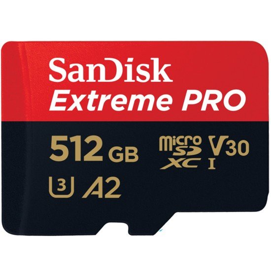 Memoria MicroSDXC 512GB Sandisk Extreme Pro, Clase 10, SDSQXCZ-512G-GN6MA