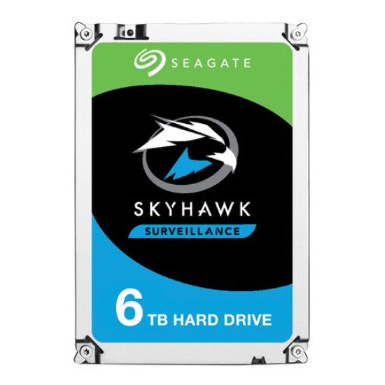 Disco Duro Interno 6TB Seagate SkyHawk 3.5" SATA3 6GB/S para DVR/NVR 1-16 Bahias, ST6000VX001