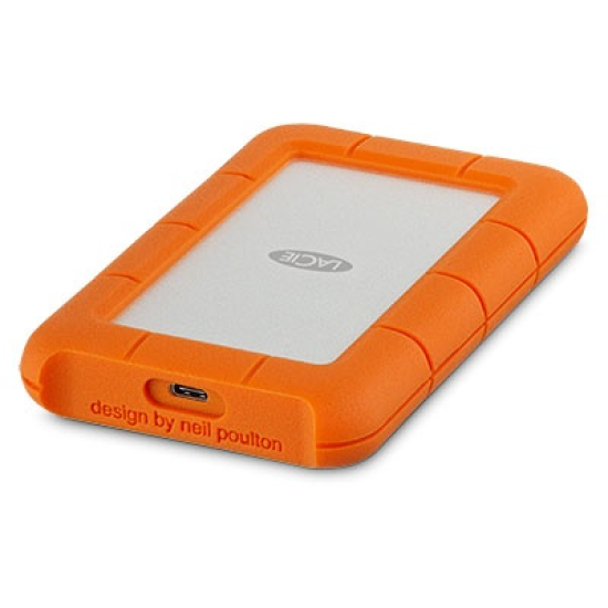 Disco Duro Externo 4TB Seagate Lacie Rugged USB-C 2.5" Naranja/ Plata, STFR4000800