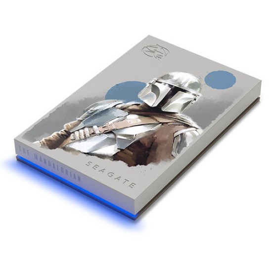 Disco Duro Externo 2TB Seagate Firecuda Gaming Led Azul 2.5" USB 3.2 Star Wars The Mandalorian, STKL2000405