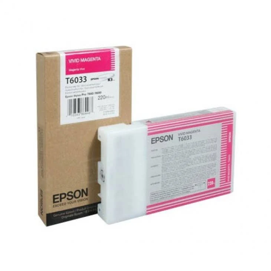 Cartucho de Tinta Epson Ultrachrome K3 T603B00 Color Magenta 220ML