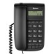 Telefono Alambrico Steren TEL-225 Teclado Grande, Pantalla Facil Marcacion,Color Negro