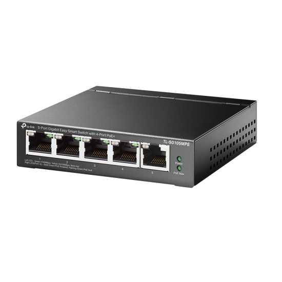 Switch Gigabit TP-Link TL-SG105MPE, 5 Puertos 10/100/1000MBPS (4X POE), 120W, 10GBIT/S, No Administrable