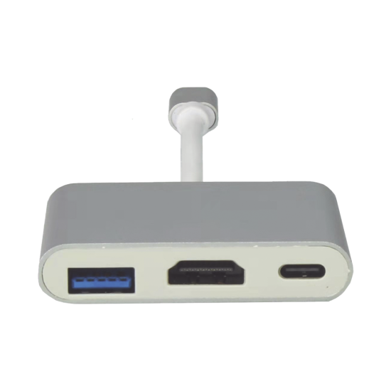 Adaptador Multipuerto Epcom USB-C 3.1 a HDMI 4K/ USB 3.0/ USB–C/ Alta Velocidad de Transmision de Datos/ Carga Rapida (PD) en el Puerto USB–C, TT-USB-CAV