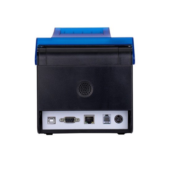 Miniprinter Termica Techzone TZBE302E 80MM, USB, Ethernet RJ11, Negro/Azul