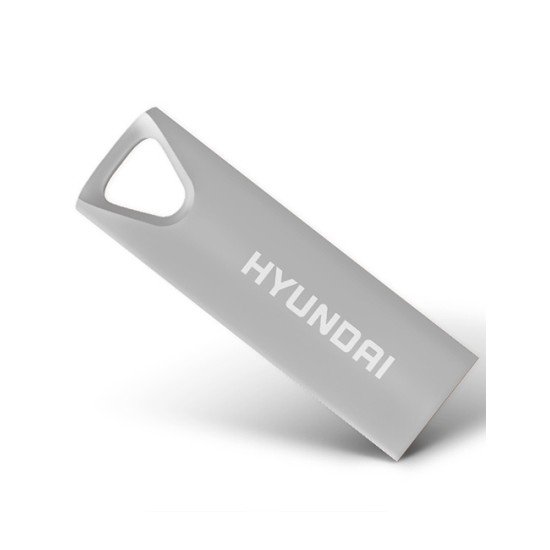 Memoria USB 2.0 16GB Hyundai, Color Plata, U2BK/16G