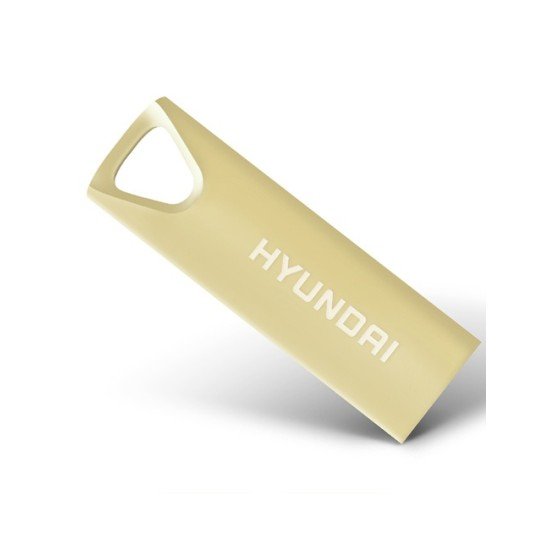 Memoria USB 2.0 16GB Hyundai, Color Oro, U2BK/16GAG