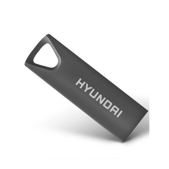 Memoria USB 2.0 16GB Hyundai, Color Gris, U2BK/16GASG
