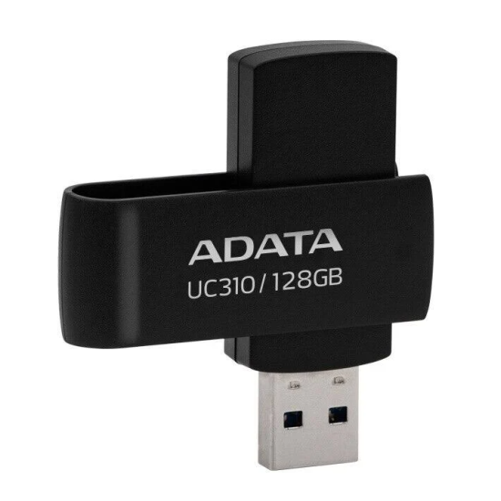 Memoria USB 3.2 128GB Adata UC310 Negro, UC310-128G-RBK