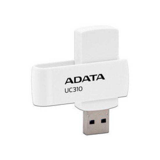 Memoria USB 3.2 128GB Adata UC310 Blanco, UC310-128G-RWH