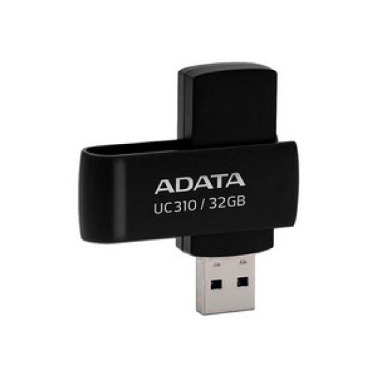 Memoria USB 32GB Adata UC310-32G-RBK USB 3.2, Color Negro
